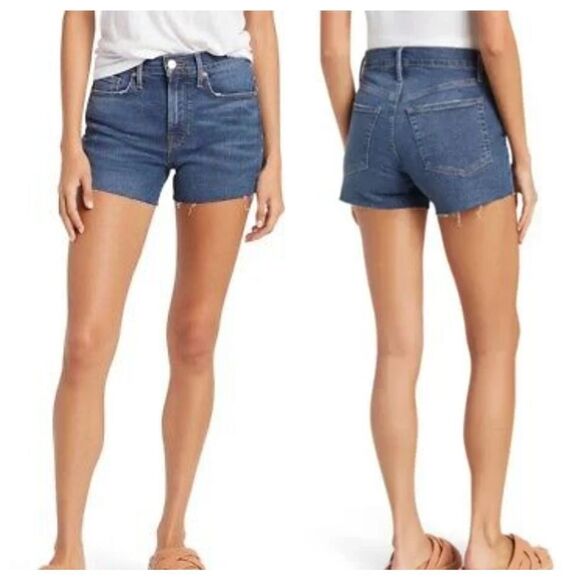 FRAME Le Bridgette Short Cutoffs in Kinmount Grind Size 34 - Picture 1 of 9